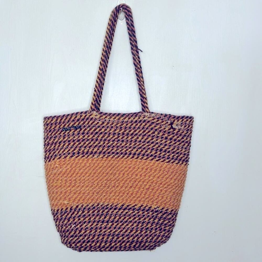Sondra Roberts Woven Boho Beach Tote Bag